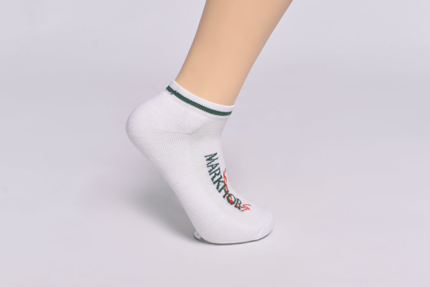 MLS - Men’s Low Cut Sneakers Socks Toe Emb White (Pack of 2) (MLSBLCSD24)