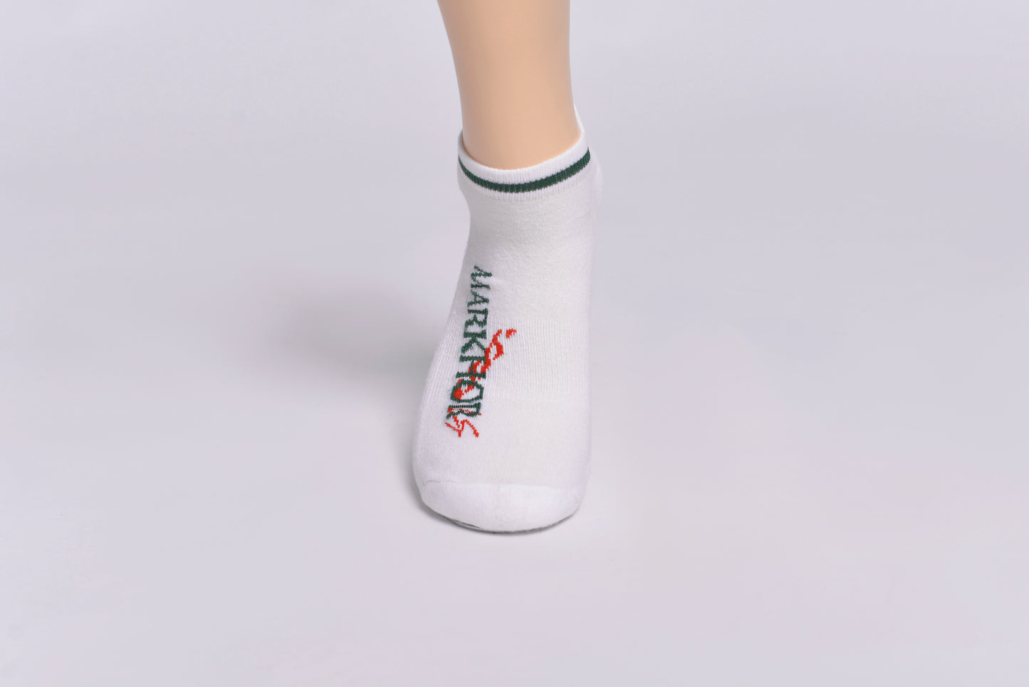 MLS - Men’s Low Cut Sneakers Socks Toe Emb White (Pack of 2) (MLSBLCSD24)