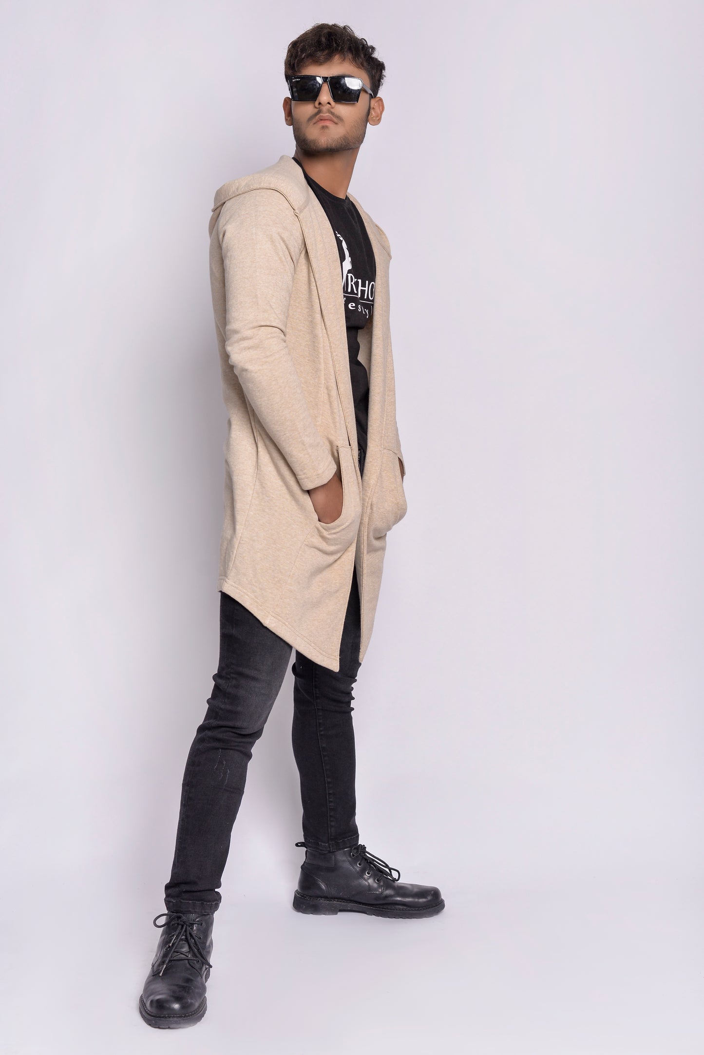 MLS - Men’s Premium Hooded Long Jacket Beige (MLSFTHJ24)