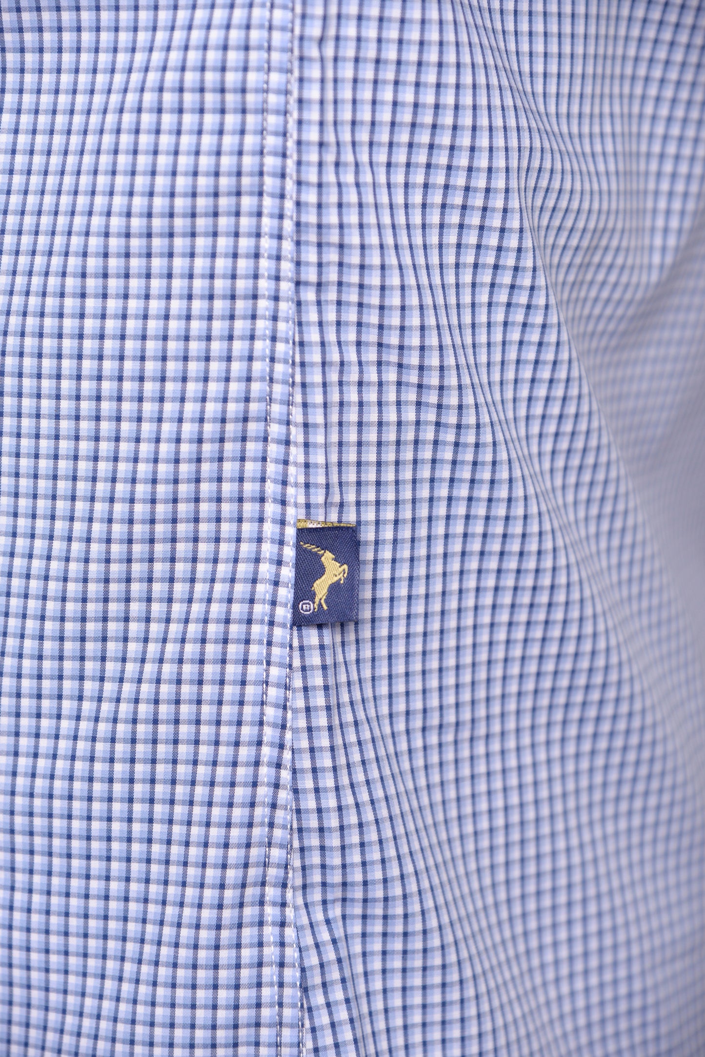 MLS - Men’s Wrinkle Free Work Shirt Blue Check (MLSWFWS24)