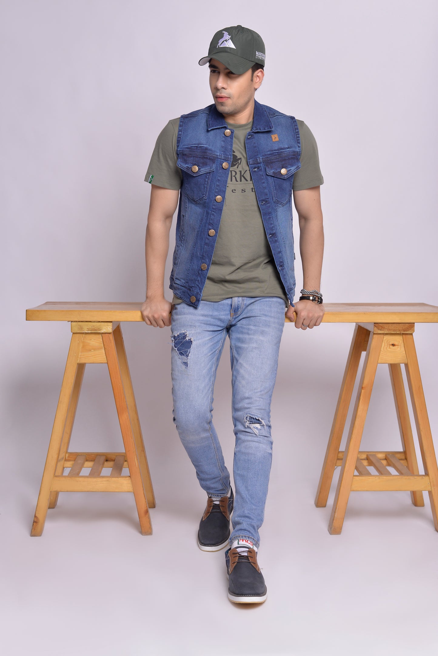 MLS - Men’s Denim Sleeveless Vests (MLSDJV)