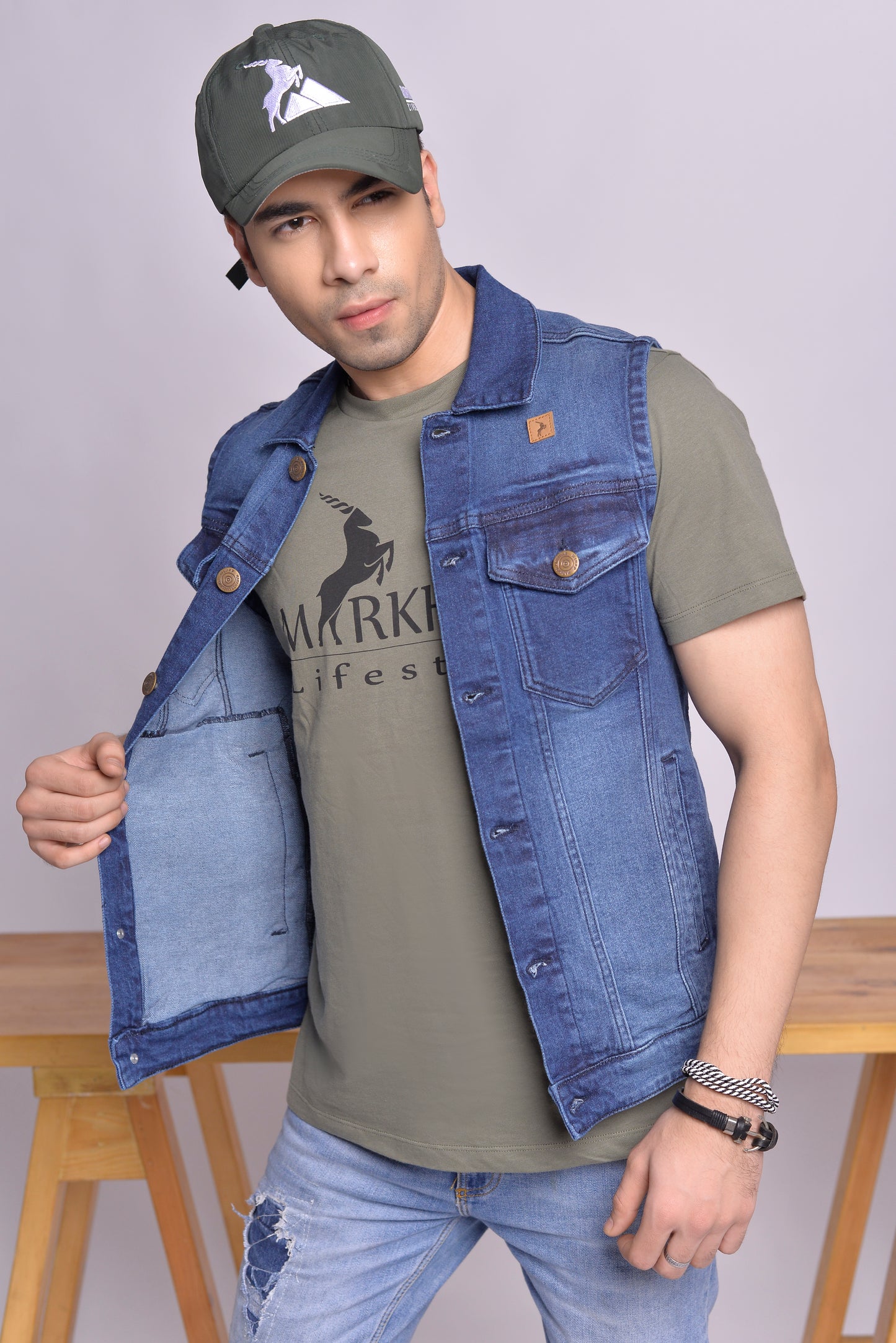 MLS - Men’s Denim Sleeveless Vests (MLSDJV)