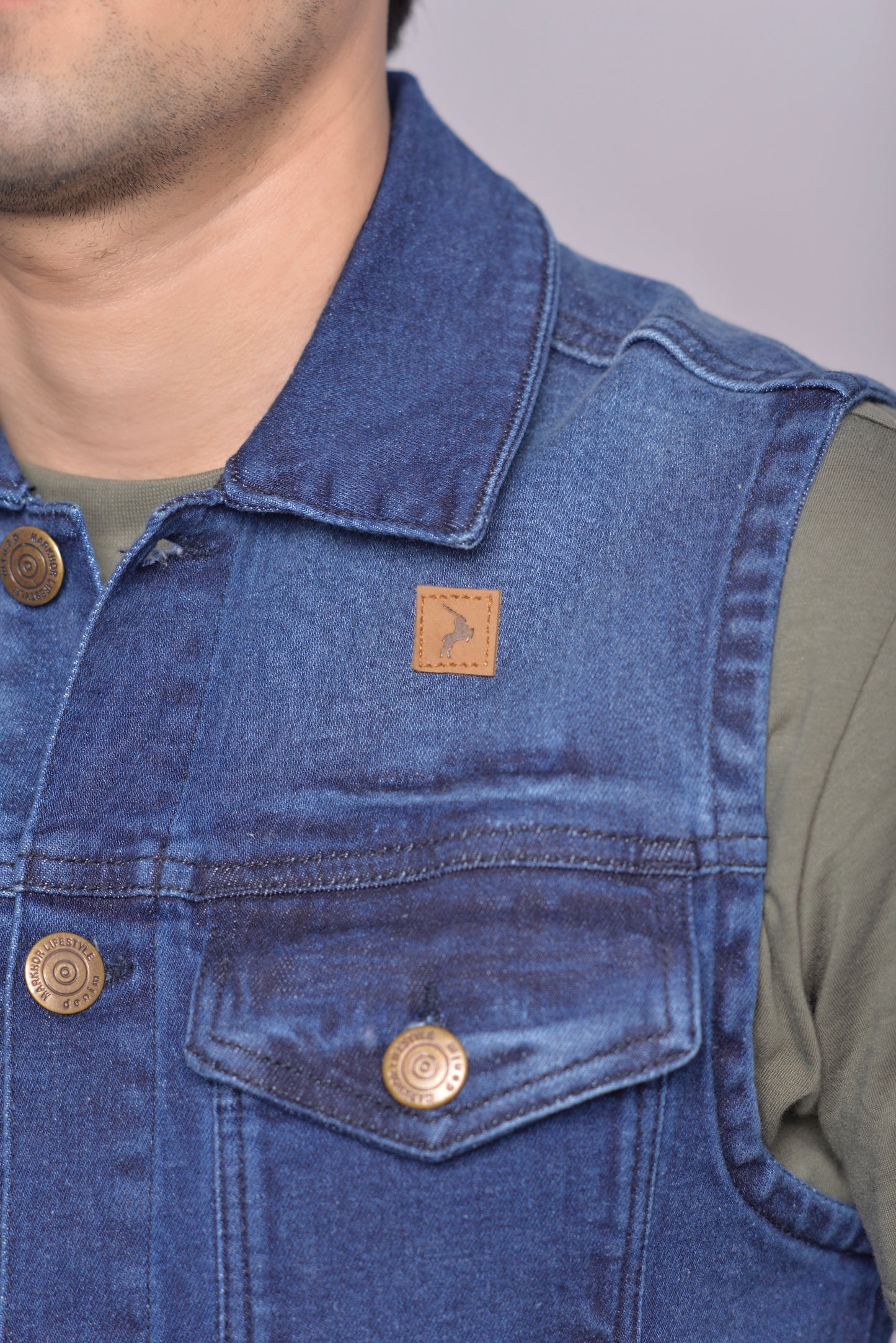 MLS - Men’s Denim Sleeveless Vests (MLSDJV)