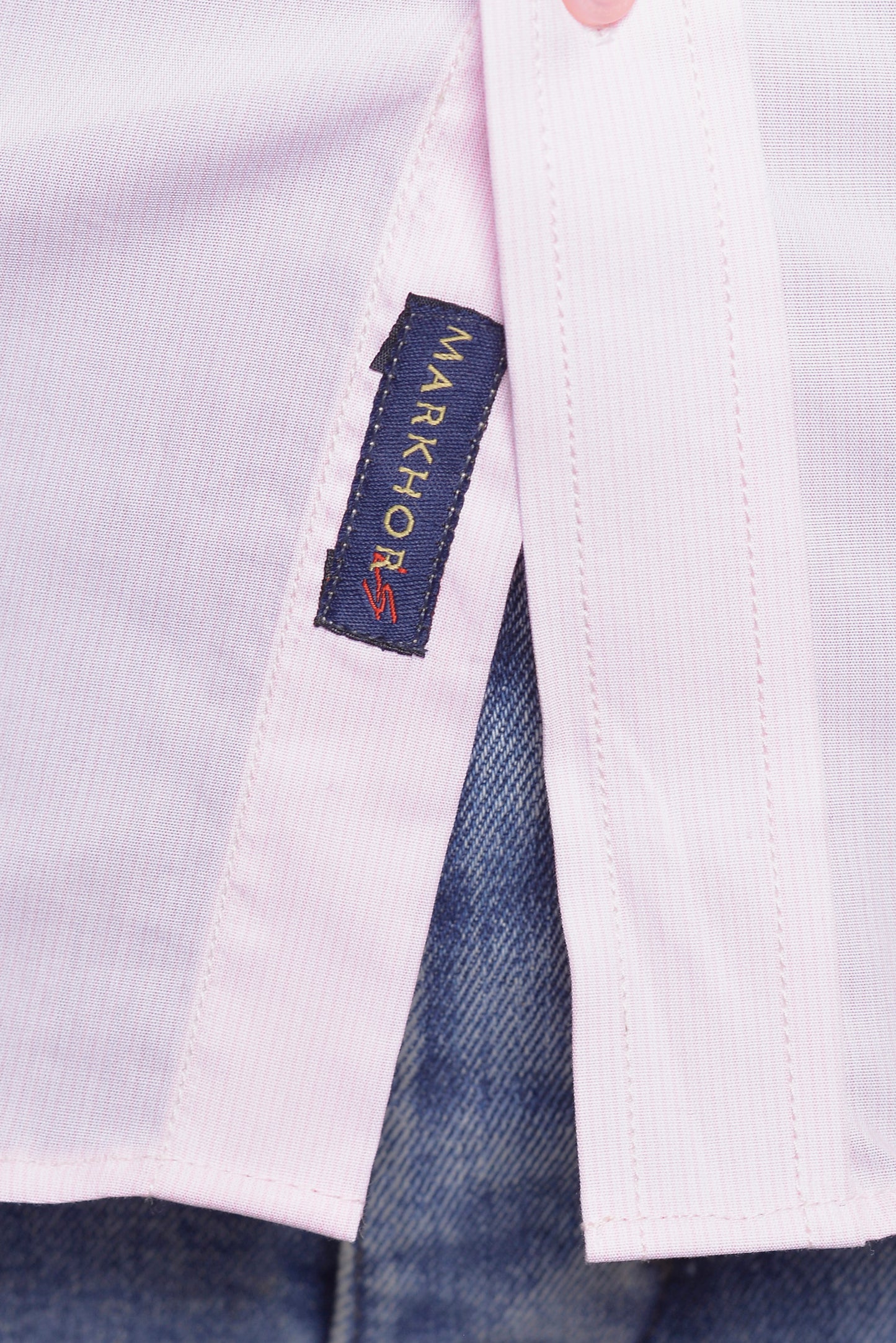 MLS - Men’s Organic Cotton Shirt Pink Plain (MLSOS24)
