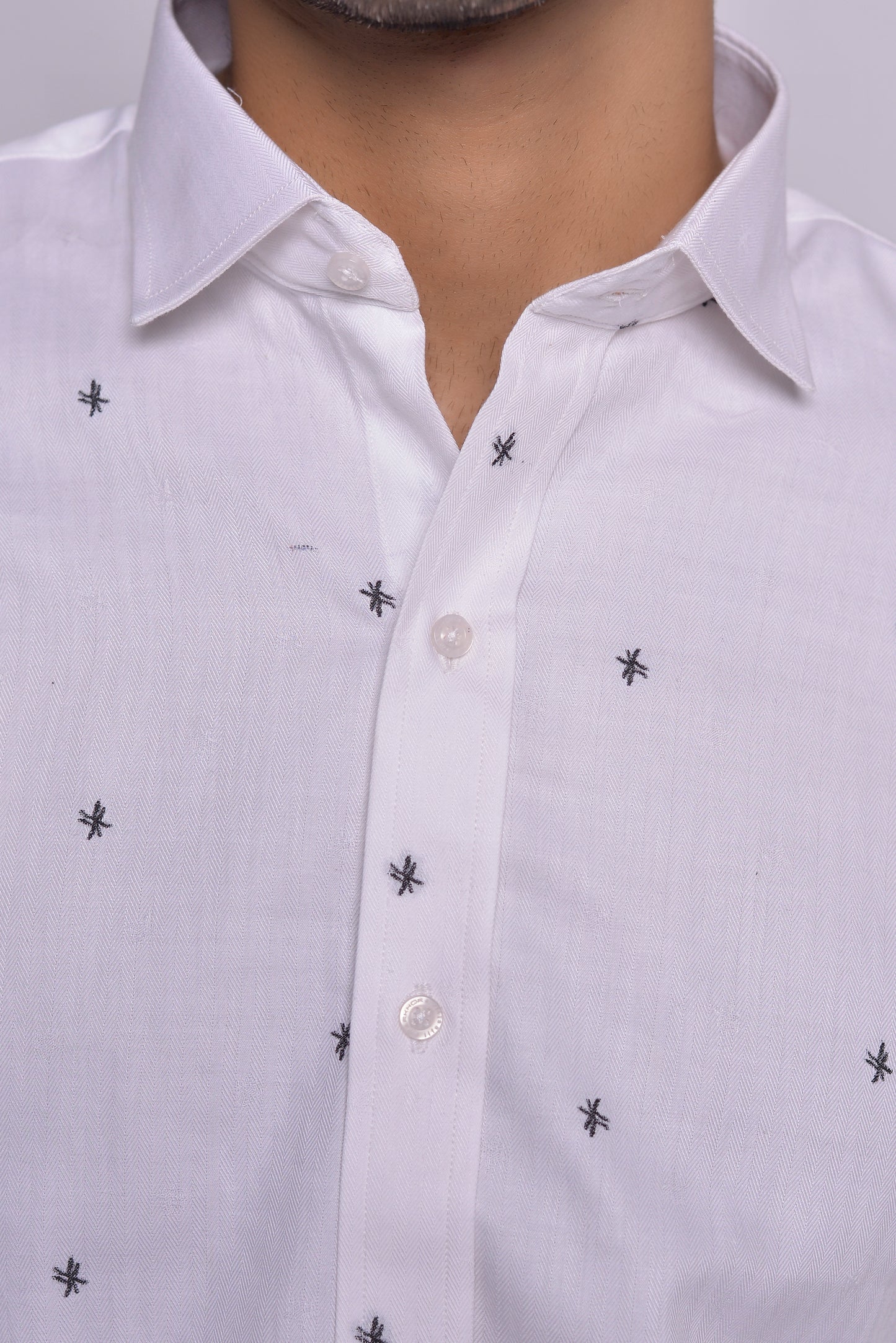 MLS - Men’s Wrinkle Free Work Shirt White Stars (MLSSC24)