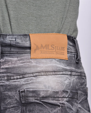 MLS Denim Shorts front view - Pakistan