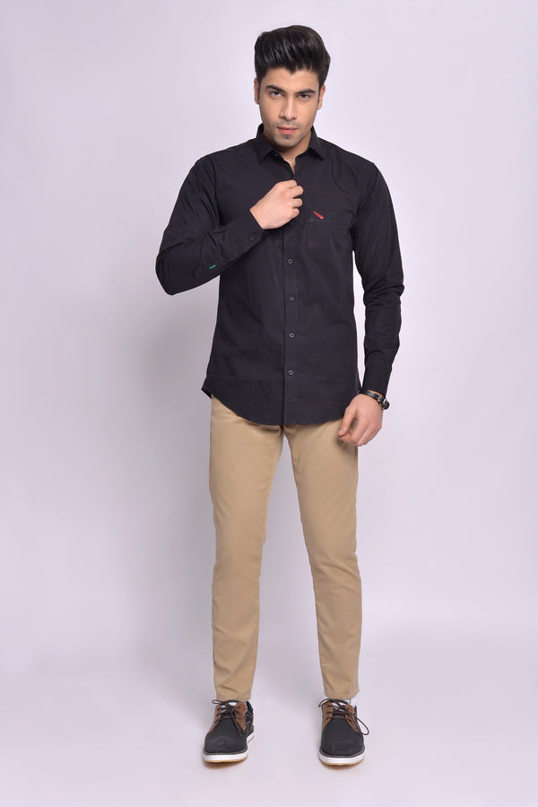 Men's Plain Organic Cotton Shirt - Markhor Lifestyle Pakistan