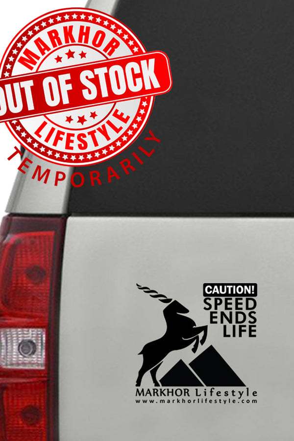 MLS – Vinyl Die Cut Car Sticker Speed ​​Ends Life (Safety) (MLSVDCSSE24) 