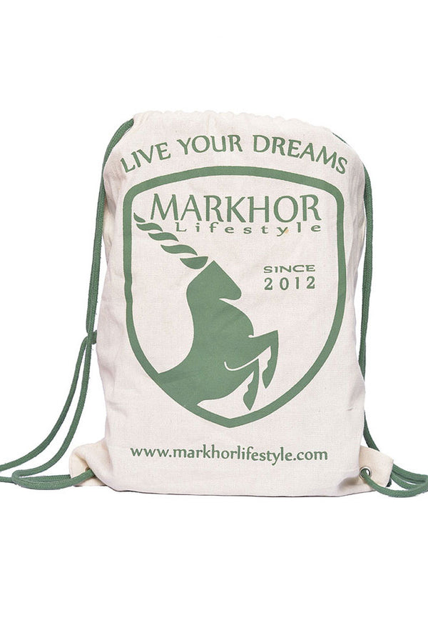 Eco Friendly Organic Drawstring Bag - Markhor Lifestyle Pakistan
